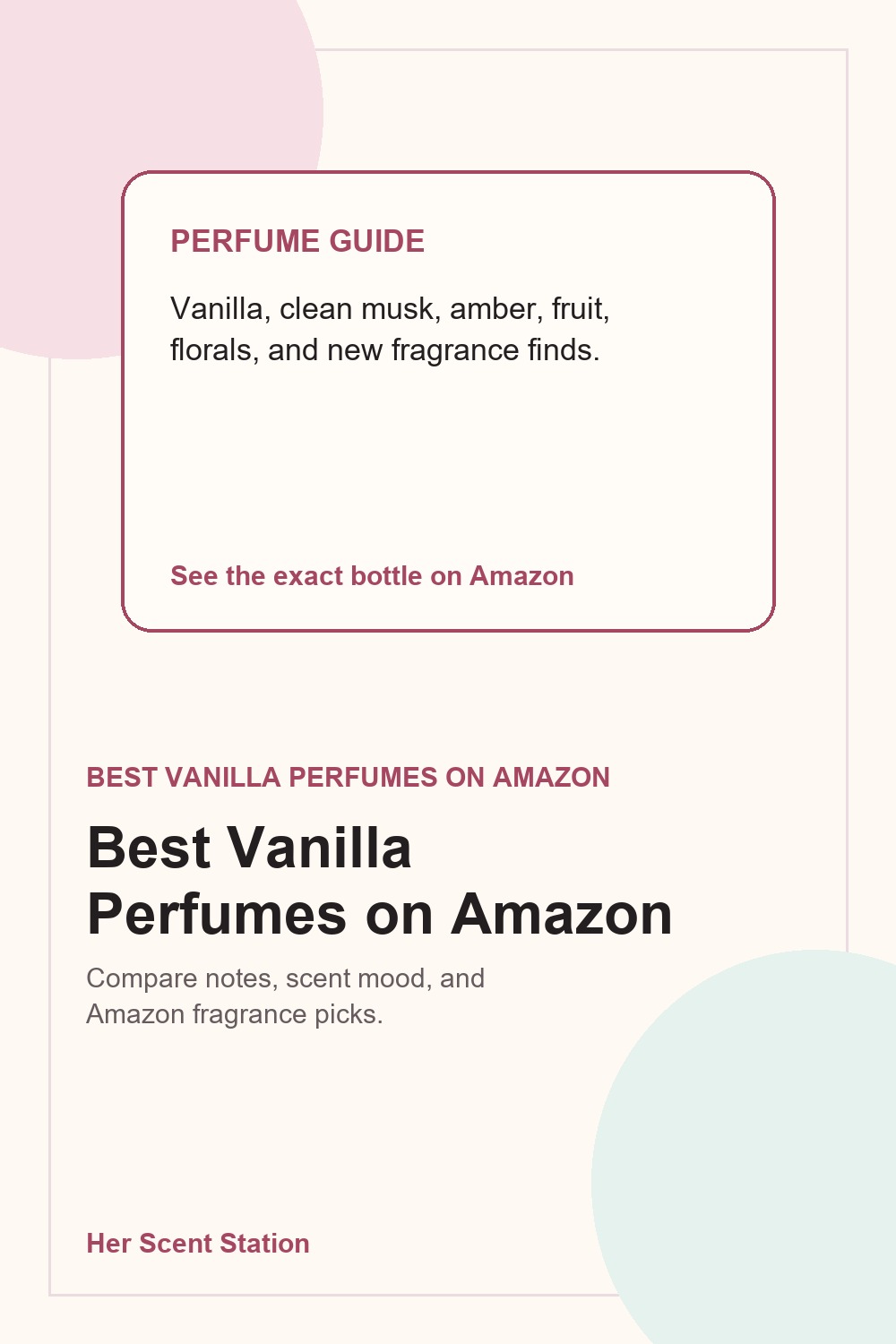 Best vanilla perfumes guide