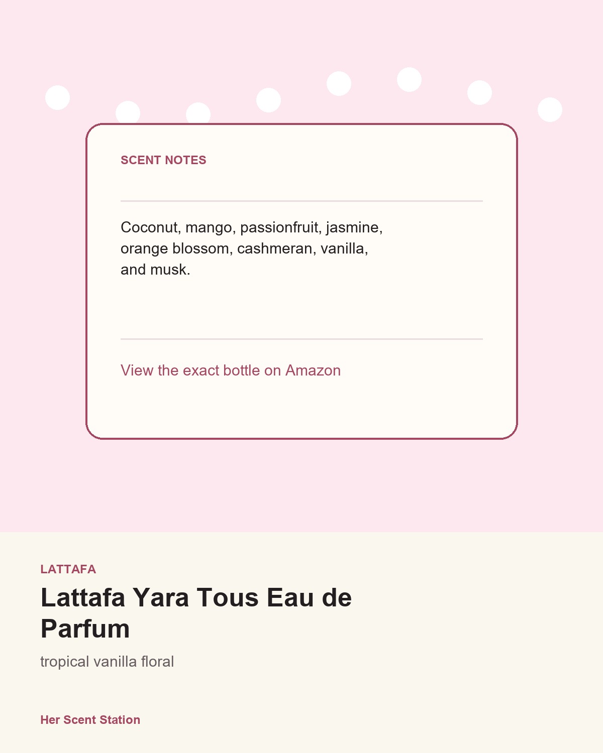 Lattafa Yara Tous Eau de Parfum