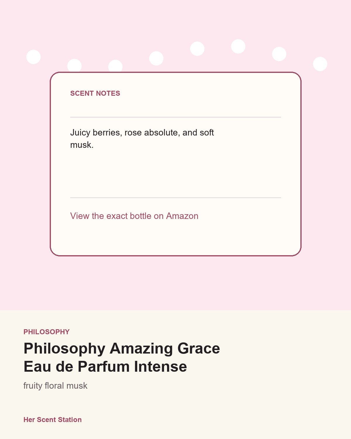Philosophy Amazing Grace Eau de Parfum Intense