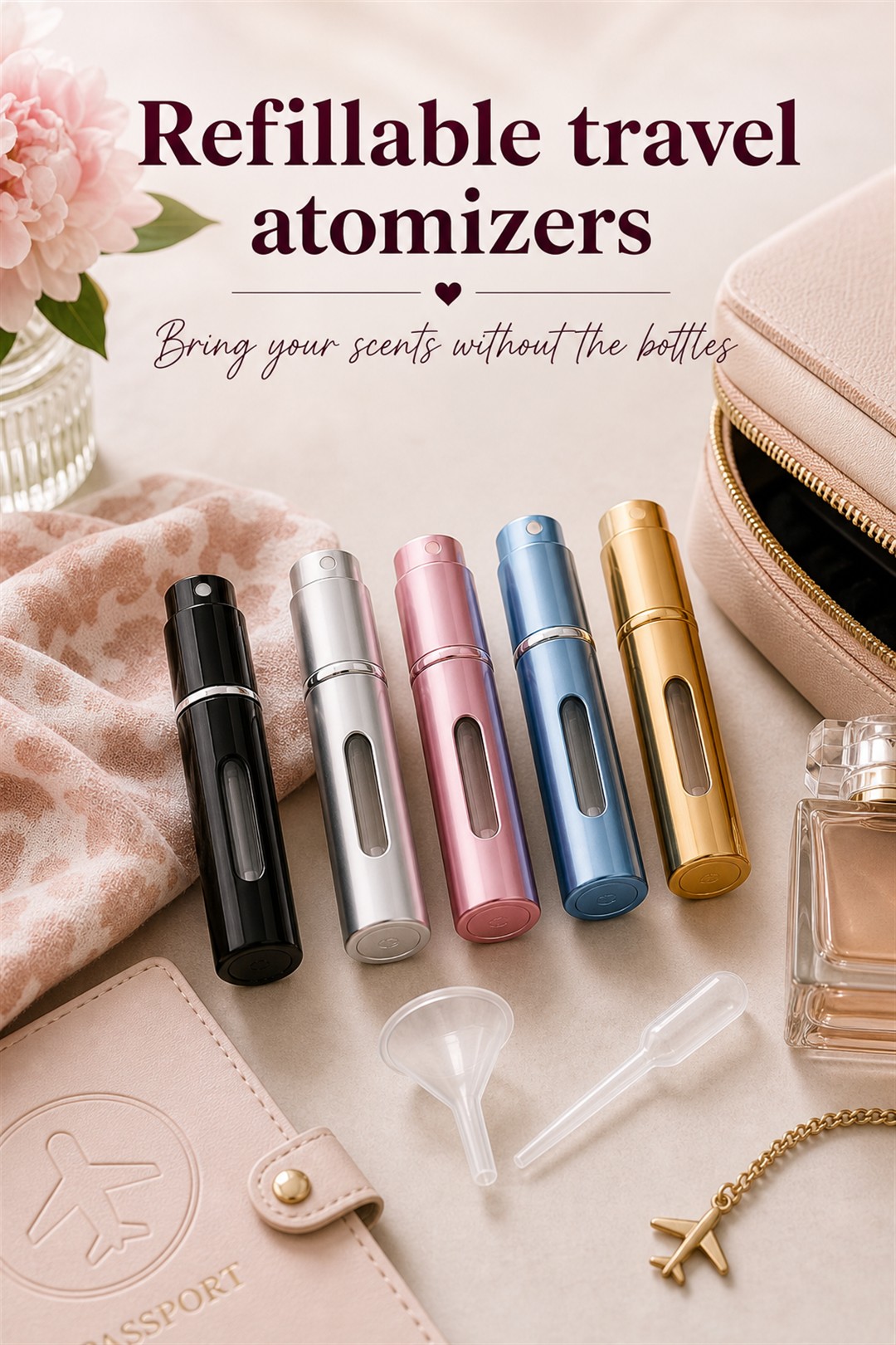 refillable perfume atomizer set for Her Scent Station