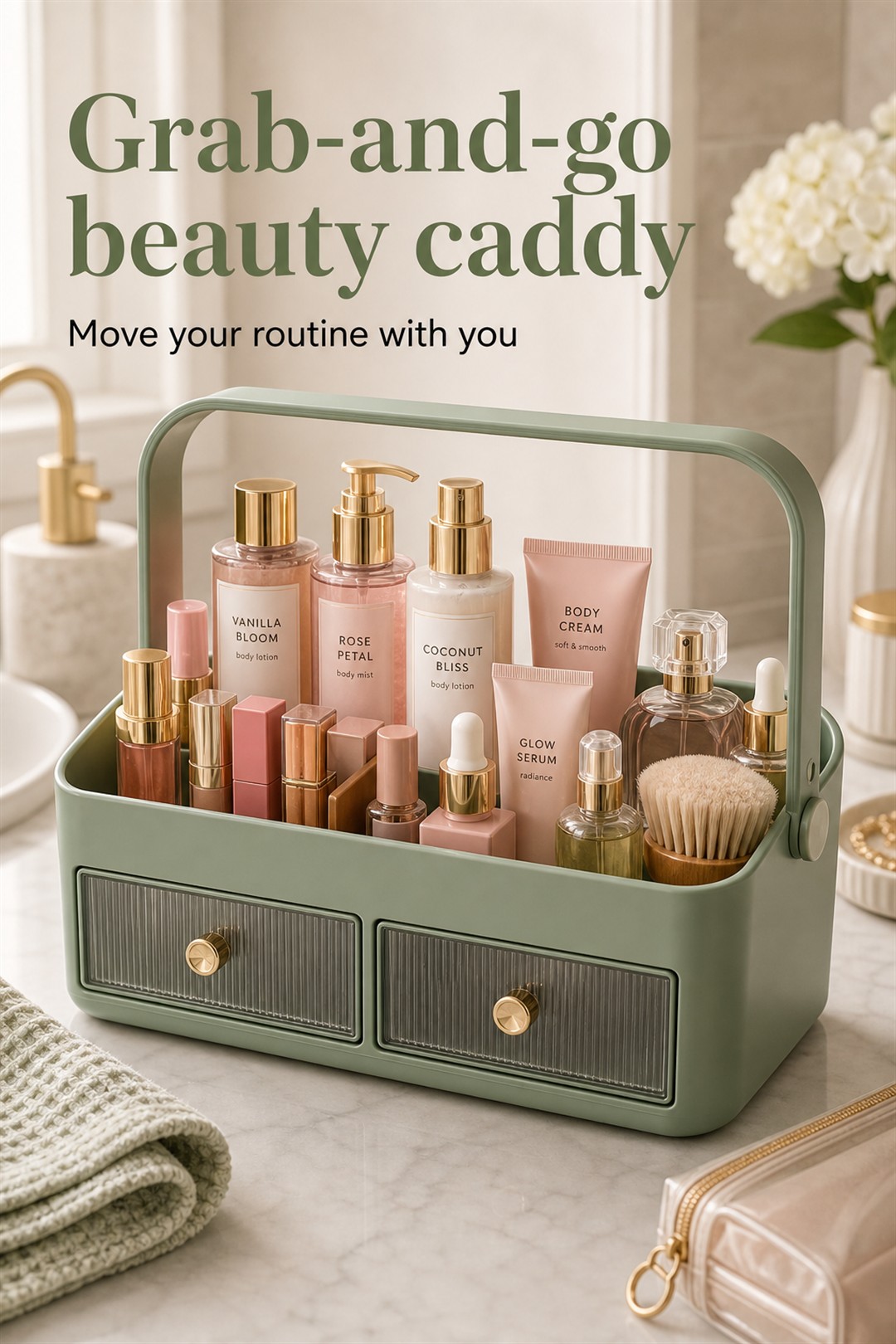 scent layering body care caddy for Her Scent Station