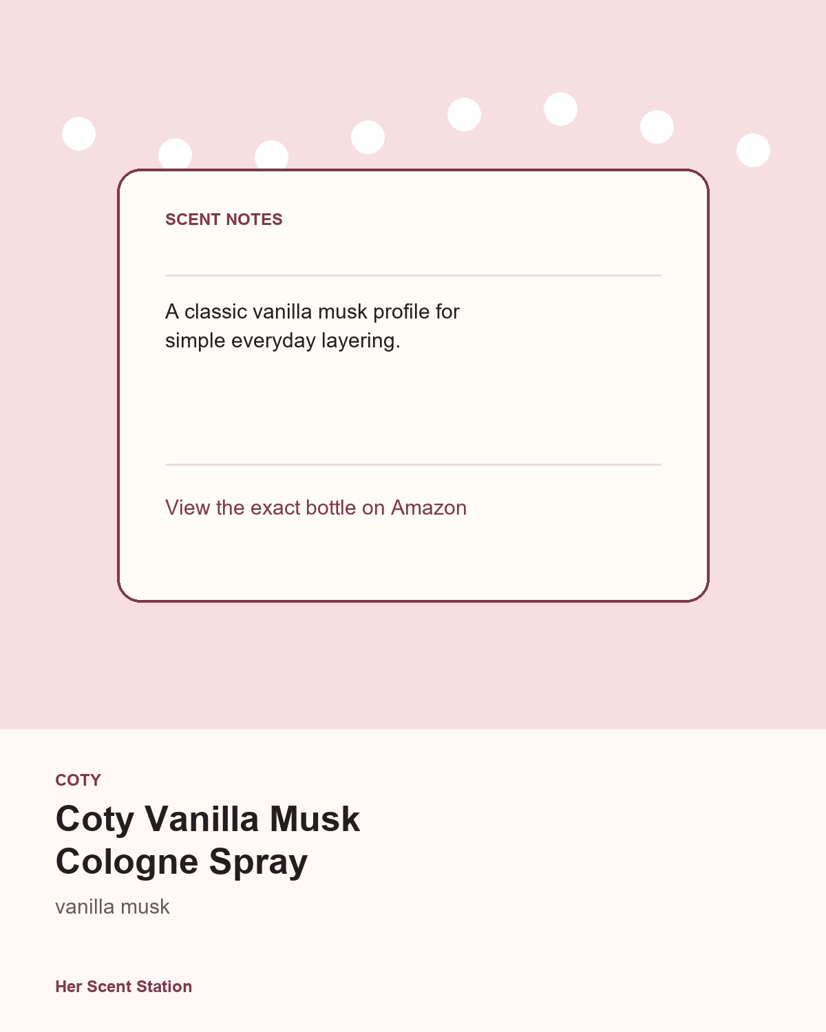 Coty Vanilla Musk Cologne Spray