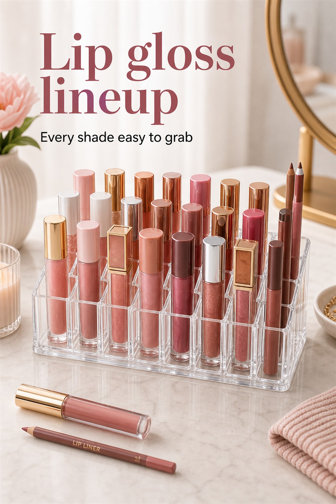 lip gloss organizer for Her Scent Station