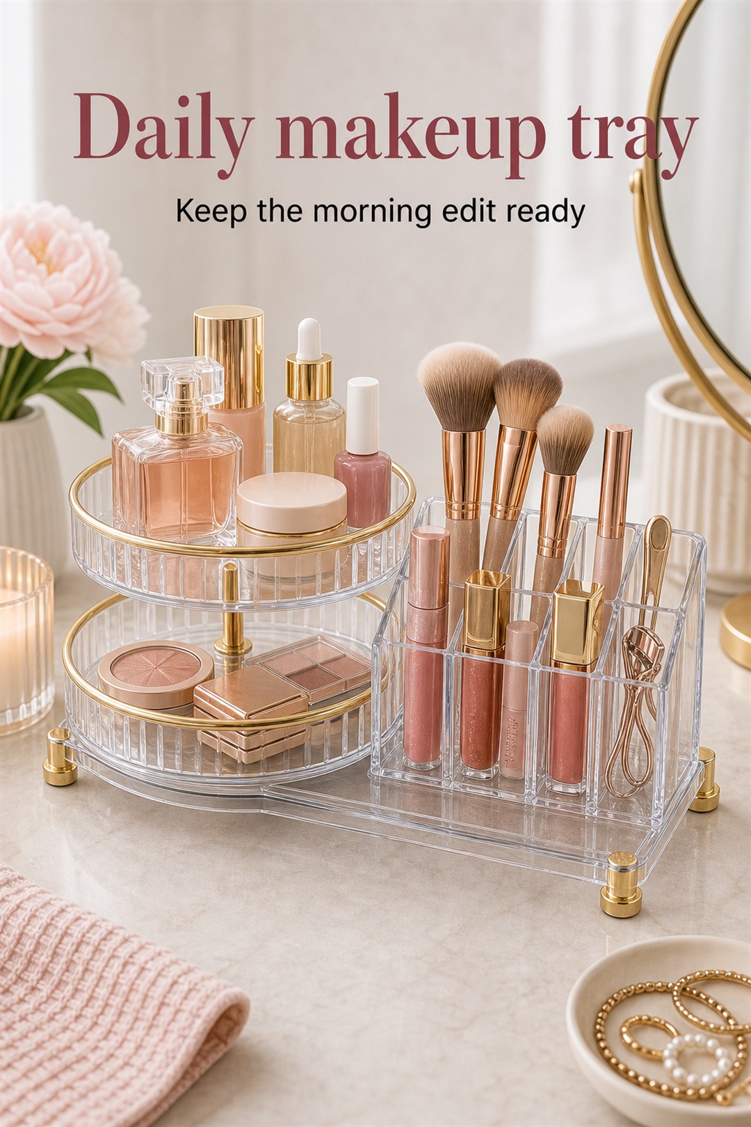 daily makeup tray for Her Scent Station